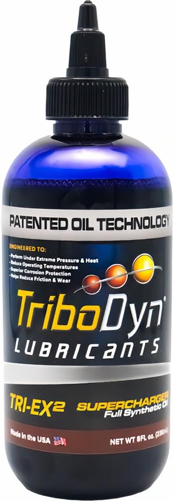 Ceramic Full Synthetic Supercharger Oil - 8 oz - Patented Ceramic Coating Oil for OEM & Aftermarket Superchargers