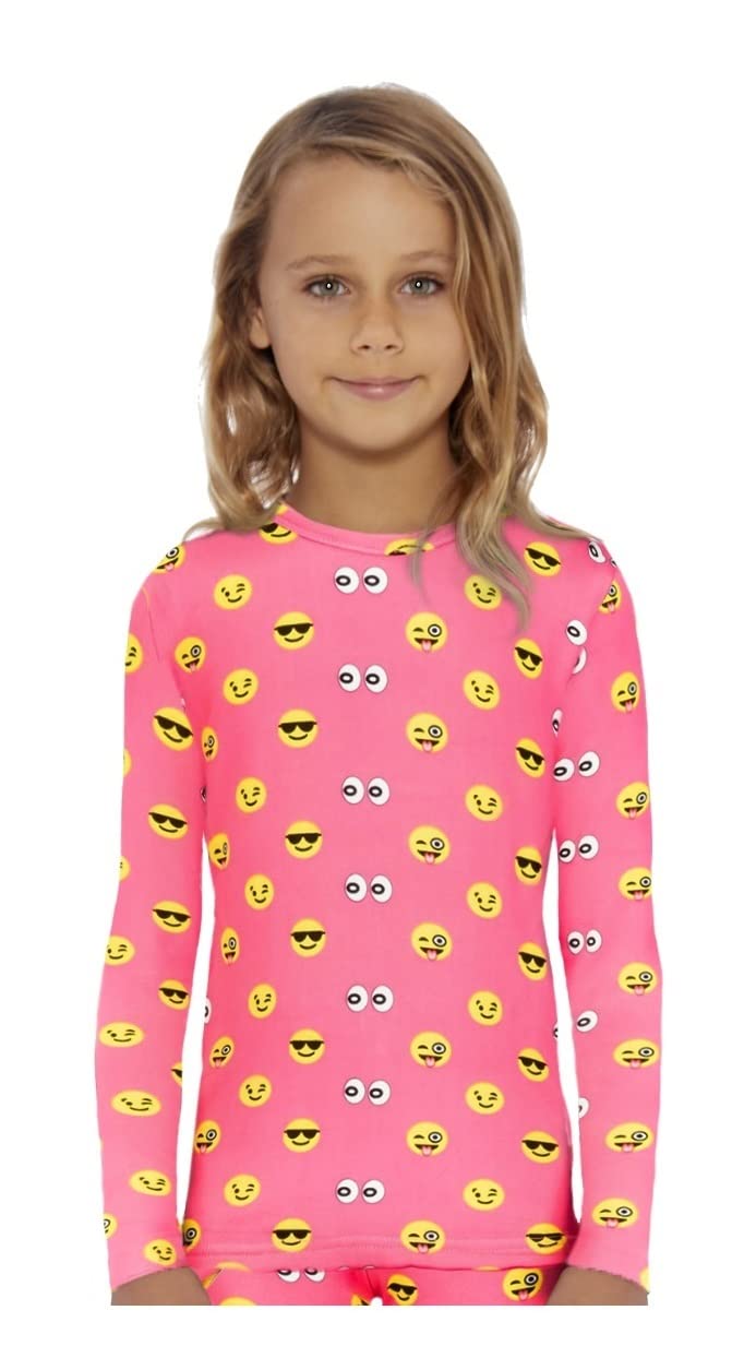 RockyGirl's Thermal Tops Long Johns Fleece Lined Base Layer Shirt, Insulated for Outdoor Ski Warmth/Extreme Cold Pajamas