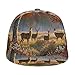 Unisex Adult Deer Animals Baseball Cap Snapback Dad Hat for Camping Golf Outdoor Activities, Fashionable Adjustable Snap Military Cap, One Size Fits Most