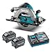Produktbild Makita HS011GT201 Akku-Handkreissäge 101mm 40V max. / 5,0 Ah, 2 Akkus + Ladegerät, Petrol/Schwarz