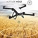 SIMREX X900 Drone Optical Flow Positioning RC Quadcopter with 1080P HD Camera, Altitude Hold Headless Mode, Foldable FPV Drones WiFi Live Video 3D Flips 6axis RTF Easy Fly Steady for Learning White