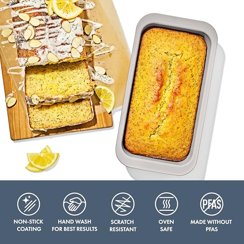 Image of OXO Good Grips Non-Stick Pro Ceramic Coated Metal Bakeware 1Lb Loaf Pan - Storm Blue