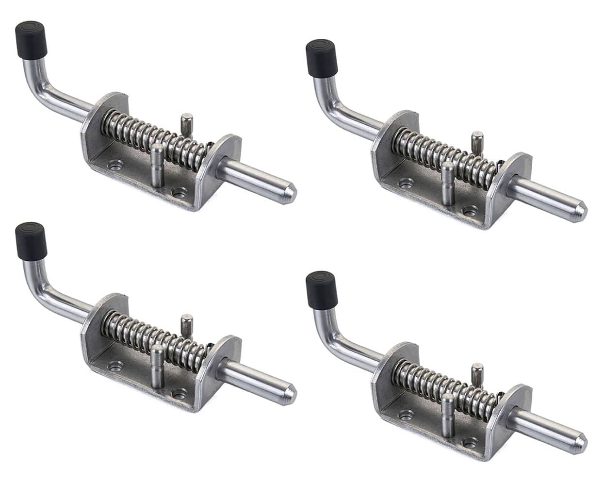 BANCHELLE Spring Latch Pin Shed Latch 304 Stainless Steel 165 mm for Door Gate Van Container 165 mm, 4 PCS