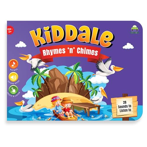 Image of Kiddale 28 Sound Button Musical Rhymes Book | 8 Classic Nursery Rhymes | Interactive Audio Book for Kids Aged 1-3 |Better Than Toy| Screen-Free Learning Gift | Multicolor