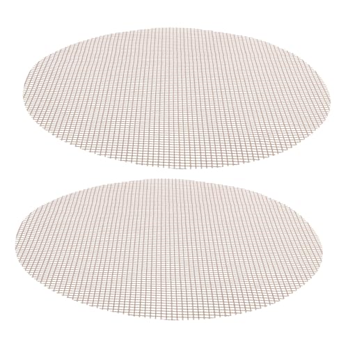 Abaodam Heat Resistant BBQ Mesh Mat 2pcs Outdoor Grill Mesh Non-Stick Barbecue Pad Easy to Use BBQ Grilling Mat