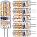 G4 LED Bulb Warm White 4W Replacement 40W Halogen Bulbs, 350 Lumens 3000K,LED G4 Bulb Warm White Light Bulbs 12V AC/DC Not Dimmable/6 Pack