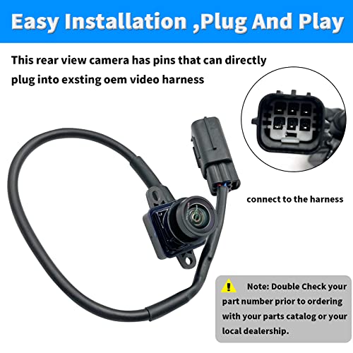 Image of Rear View Back Up Camera Compatible with Dodge Durango 2011-2013 Jeep Grand Cherokee 2011-2013 Reverse Park Assist Backup Camera Replaces 56054059AC 56054059AD 56054059AE 56054059AF