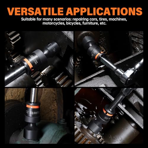 Image of 7pc 3 /8 inch Drive Impact Universal Swivel Socket Set