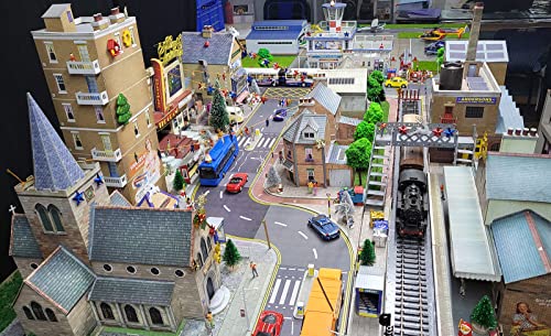 The Citybuilder Railroad Station Cardboard Model Making Kit - O Scale Model Railroad Building #TOP5