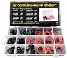 Set 81 Guarnizioni Gomma Per Tubi - O-ring, Rondelle E Filtri Per Bagno, Cucina E Giardino - Foto 3