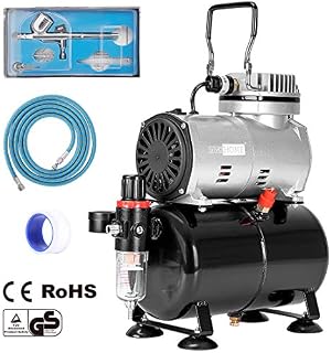 VIVOHOME 110-120V Professional Airbrushing Paint System with 1/5 HP Air Compressor and 1