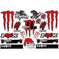 XUZOPIM Pegatinas Reflectantes Monster Energy Pegatinas Moto