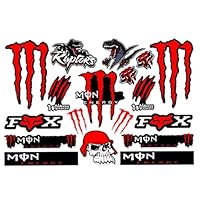 XUZOPIM Monster Energy Sticker Motorcycle Cool Motorcycle Helmet Sticker Stickers For Motorcycles, Skateboards, Cars And Off-Road Bikes