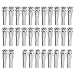 tiewards 32Pcs Ford Door Cable Repair Kit Latch Lock Cable Ends Replacement for Ford F-Series, E-Series, Ranger, Expedition, Excursion, Navigator(24 Standard Ends,8X Cam)