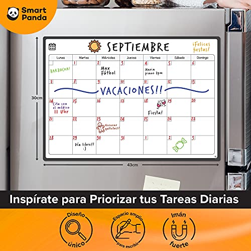 Smart Panda Spaanse taal - magnetische koelkast whiteboard kalender perfecte maand planner, Memo of evenement… - Afbeelding 8