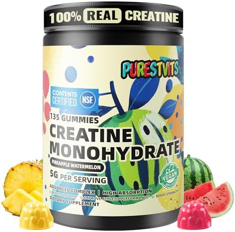 NSF Certified Creatine Gummy for Men &Women .pineapple Watermelon