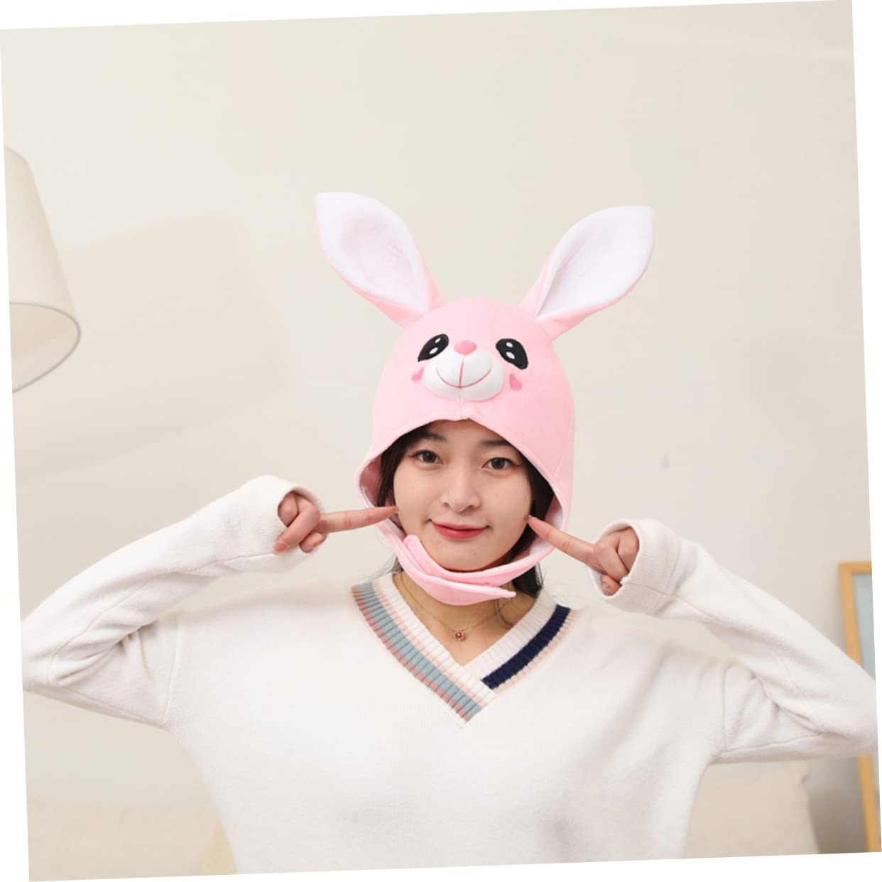 TOYANDONA 3 Pièces Couvre-chef De Lapin Oreilles Bonnet Oreille De Lapin Accessoires De Cosplay De Pâques Couvre-chef De Pâques Peluche Manquer Oreilles De Lapin Fille Déguisée En Lapin