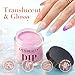AZUREBEAUTY 6 Colors Jelly Pastel Rainbow Dip Powder Nail Kit, Spring/Summer Neon Colors, French Nail Art Manicure DIY, No UV Lamp Required