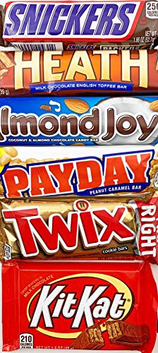 Candy Bar Bliss Gift Box Basket Prime For Chocolate Lovers Sweet Happy Birthday Valentine's Easter Christmas Thank You Office Business College Student Care Package Men Women Approx 3 Lbs 22 Count #TOP5