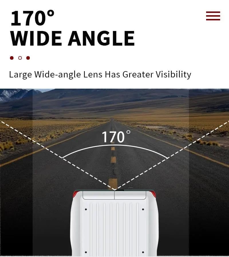 Caméra de recul Jumpy Citroën AHD HD avec feu stop intégré et vision nocturne étanche - 5