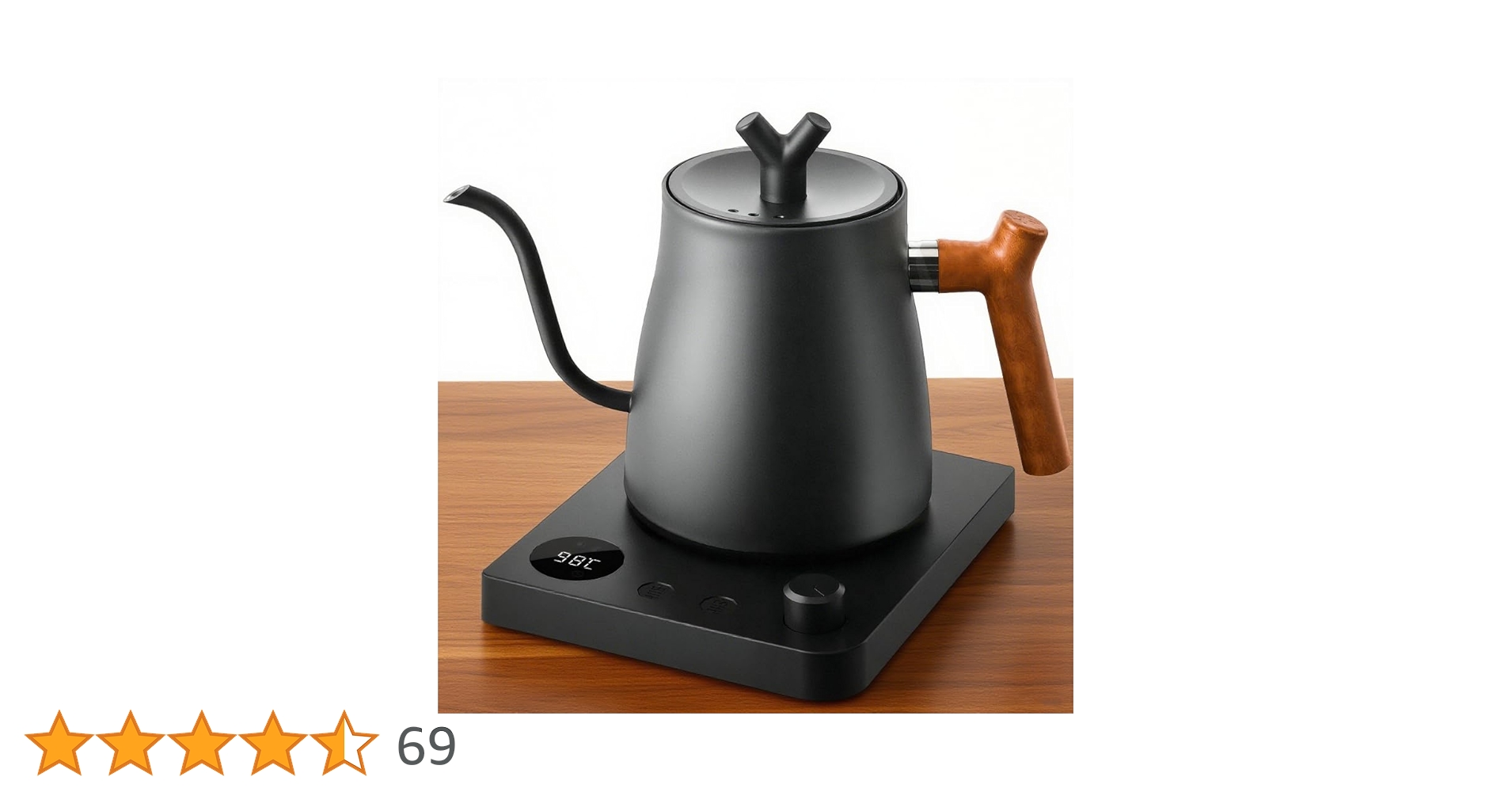 Amazon | 電気ケトル コーヒー ドリップケトル 1.0L 約36分保温