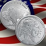 1 Troy Oz. Buffalo Authentic Silver Round| Commemorative Piece Made from .999 Fine Silver Made in USA +Includes Free Protective Capsule