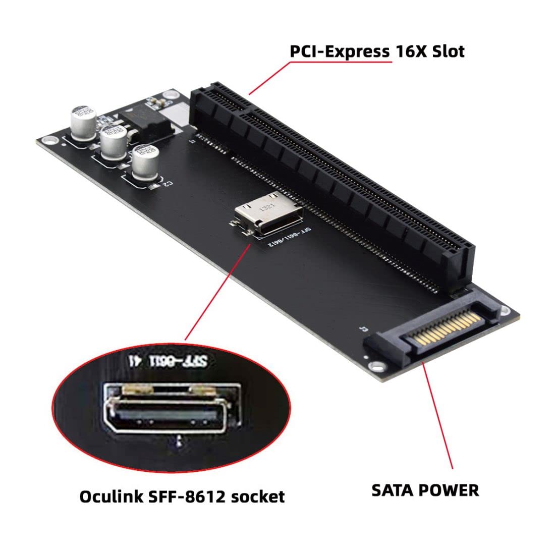 Amazon.com: ChenYang Oculink SFF-8611/8612 to PCI-E 4.0 16X PCI