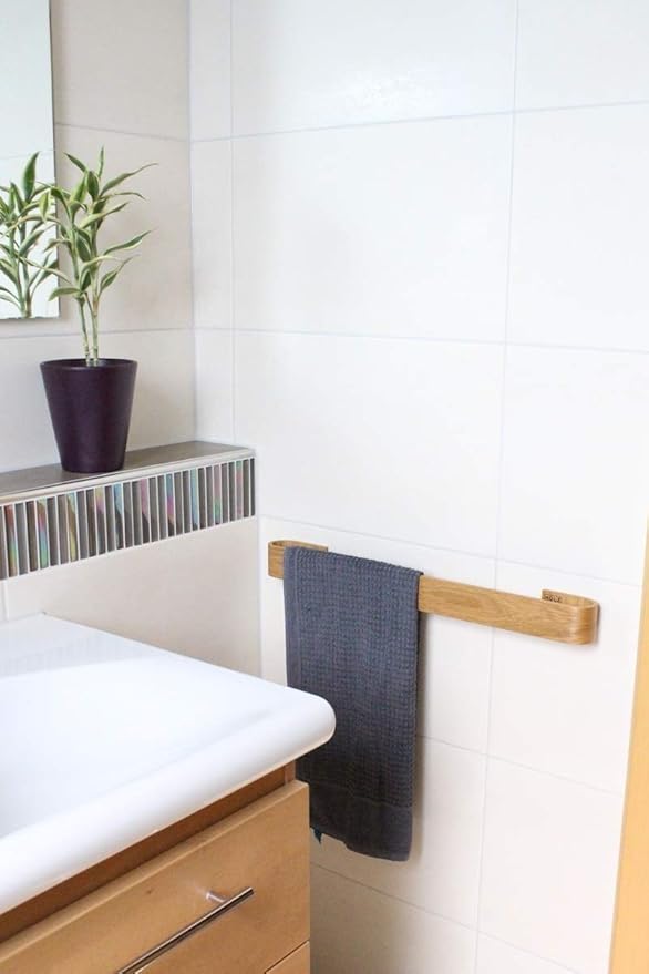 Toallero Tamarin – Medium (56 cm) de roble : Amazon.es ...