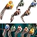 Fokroin 5 Stück Vogel Deko, Bunt Vogelfigur mit Halterungsklammer, Künstliche Federvögel, De-ko Vogel Bunt, Vo-Gel Dekofigur für Garten Frühling Deko Party Dekoration
