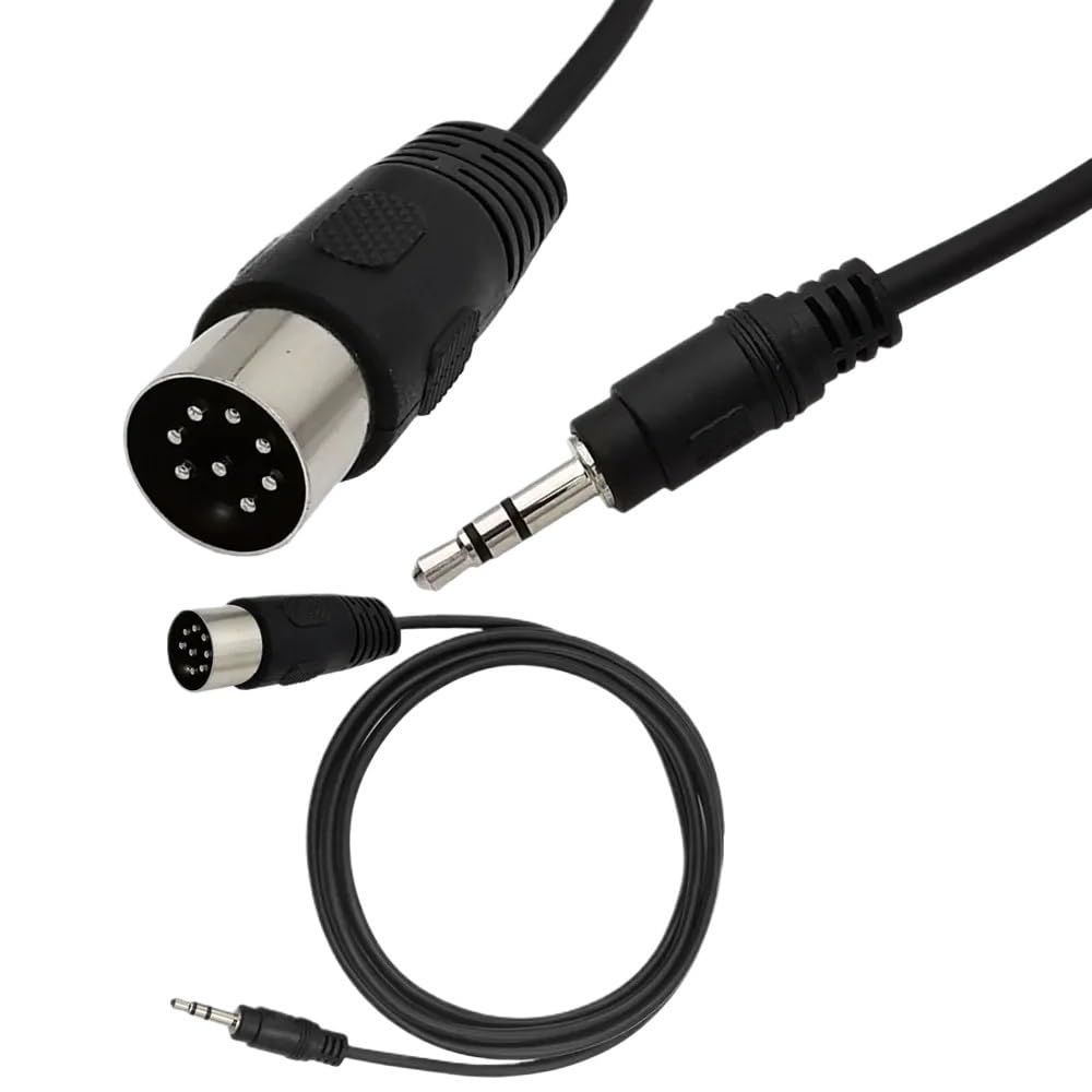 YWZBQL Wen ST Din 8 Pin to 3.5mm Cable 8Pin Din Male Plug to 3.5mm Male Audio Adapter Cable for Musical Instrument Audio Equipment 0.5m-3m(1.5m)