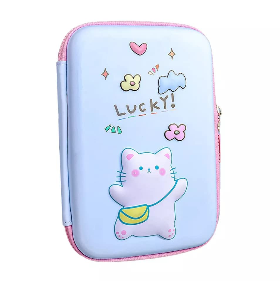 Radhey Preet Pencil Case in Pouch Version | Cat Animal Print in 3D Version | Big Size | Pen, Pencil, Markers, or Sketchpen Holding Grip Available | Pouches for Unisex Children (B0C6K39ZCQ) Amazon Price History, Amazon Price Tracker