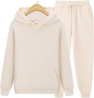 Women's Hoodie Tracksuit Sweatsuits for Mens Set 2 Piece Hooded Sweatshi...