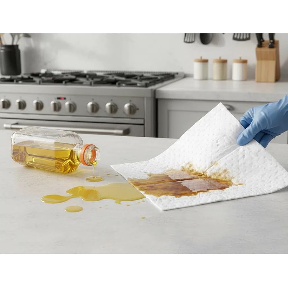 Rouleau de tampons absorbants industriels ignifuges 5 mm d'épaisseur