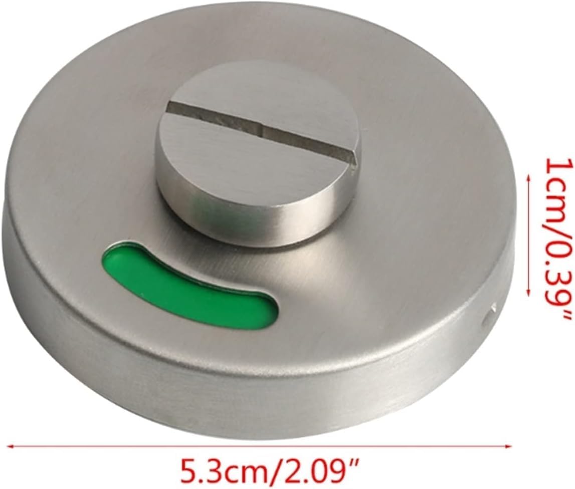 Latch Indicating Lock,Indicator Door Lock Door Lock Door Lock Handle Knob Indicator Privacy Latch Bathroom Stainless Steel WC Toilet