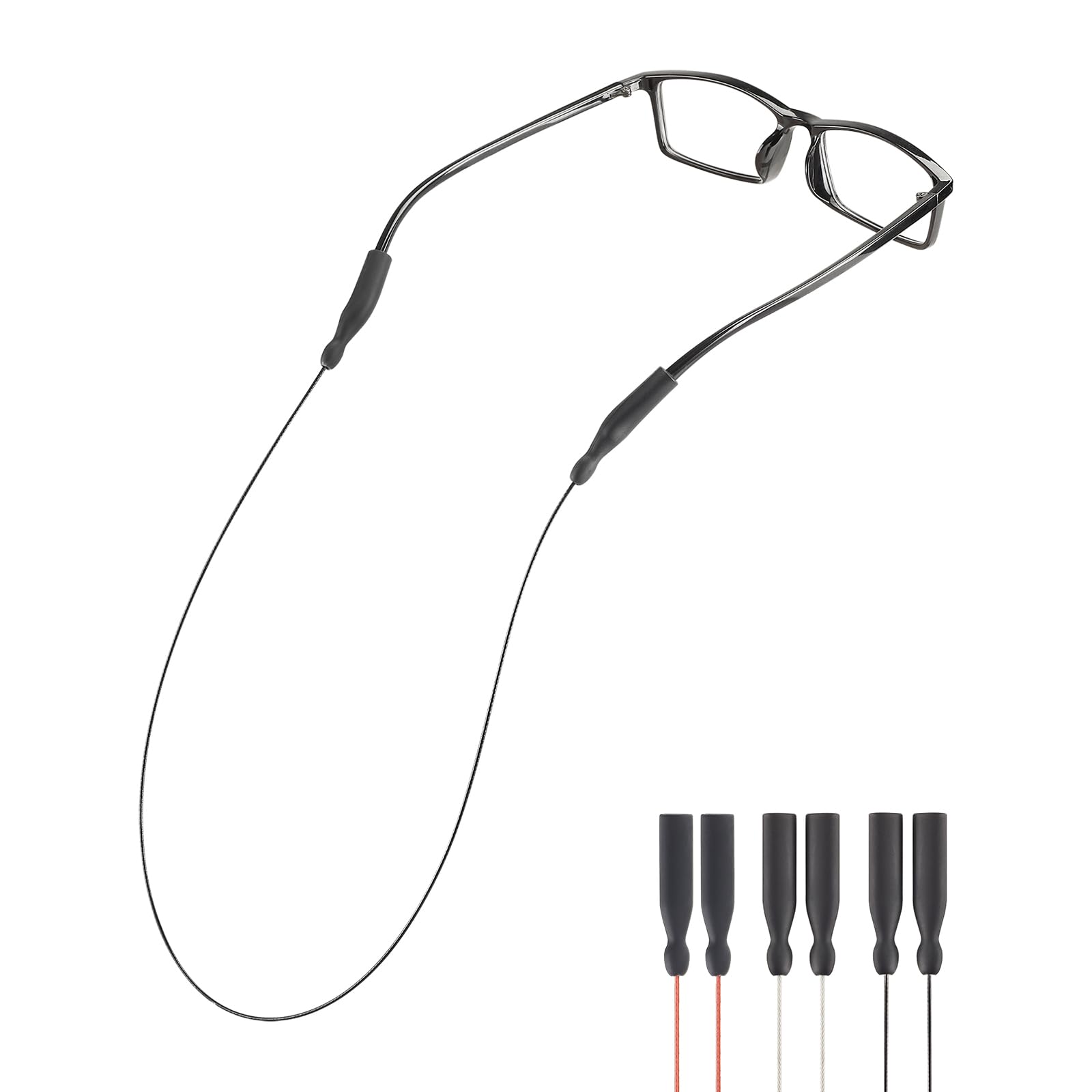 Omnful Glasses Straps - Sunglasses Strap Eyewear Retainer Eyeglasses Straps Eyewear String Holder Sunglass Leash Kit around Your Neck for Man, Woman,