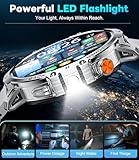 LIGE Smart Watch for Men Answer/Make Call for Android iOS, 1000mAh Battery/Flashlight, 1.85'' HD Military Smartwatch with 100+ Sports Modes, Heart Rate Sleep Monitor, IP68 Waterproof Fitness Tracker - Image 3