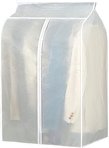 Bolsas largas para colgar ropa, fundas transparentes a prueba de polillas para guardar ropa y viajes, protector de plástico para vestidos de vestir,