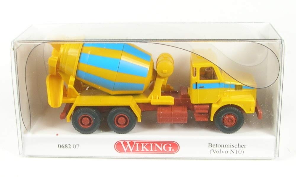 Wiking 68207 068207 H0 Volvo N10 Concrete Mixer Yellow