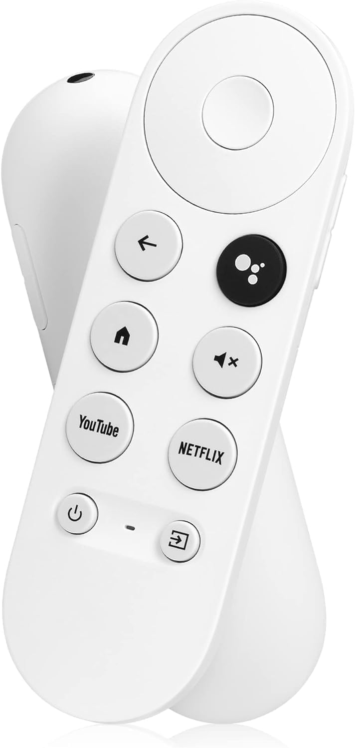 Universal Replacement Remote Control for Google Chromecast with Google TV (4K)-Streaming Stick Entertainment with Voice Search (Remote Control Only), RC-BT1846-V1