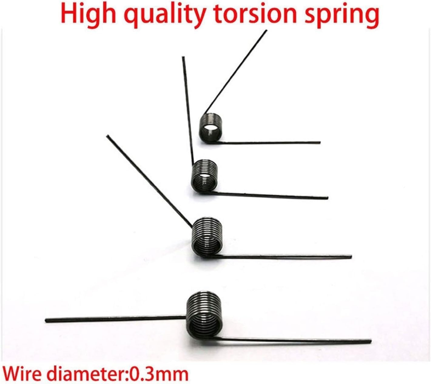 Slotted Spring, Compression Spring，Replacement Springs Torsion Spring,Small Spring,Torsional Spring,0.3 Wire Diameter Torsion Small Torsion Spring,Hairpin Spring,180/120/90/60 Degree Torsion Torsion