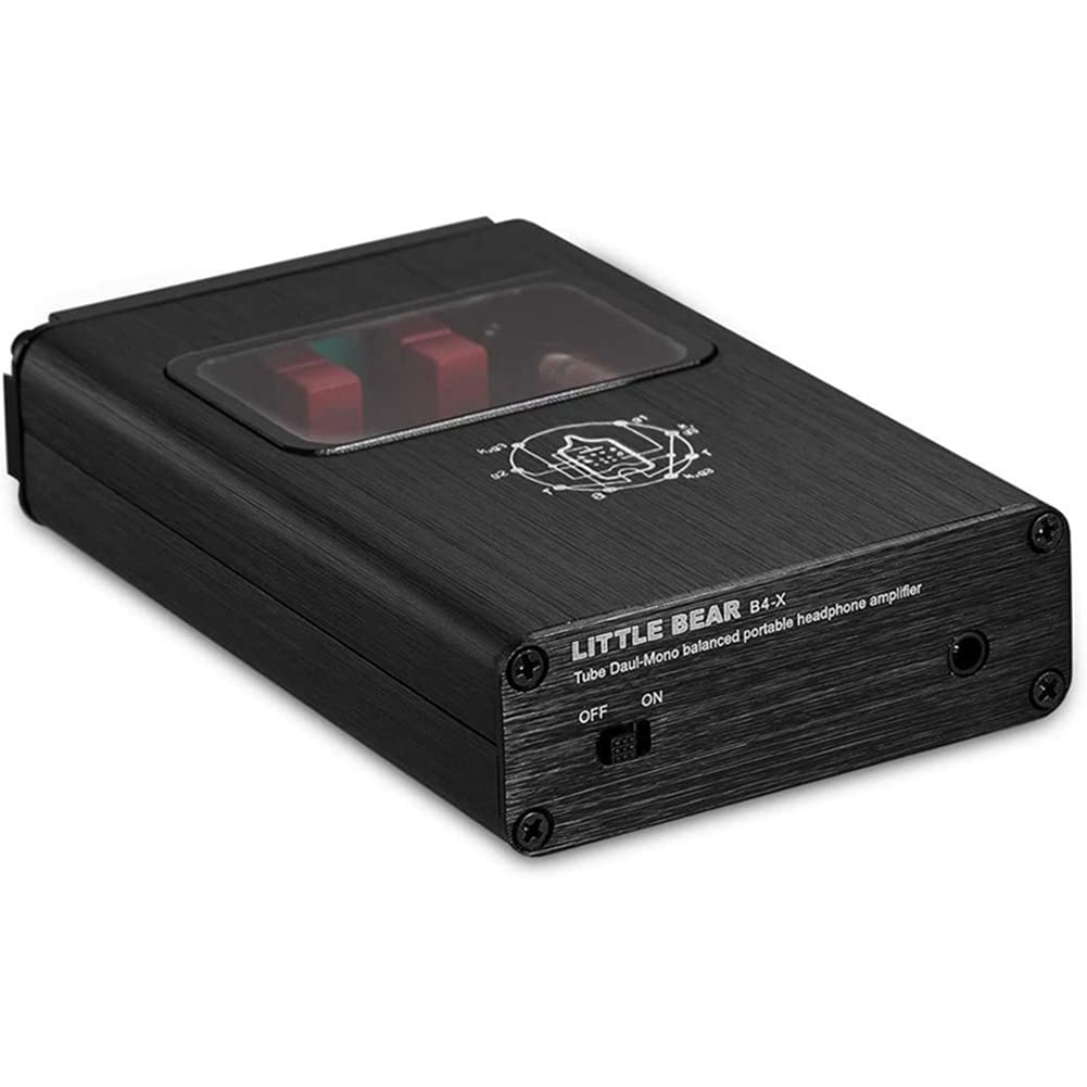 Energetic B4-X Amplificatore per Cuffie Portatile Dual-Mono con Tubo Un Vuoto Amplificatore Audio Stereo Bilanciato Dual-Mono Amplificatore per Cuffie Audio Spina Europea