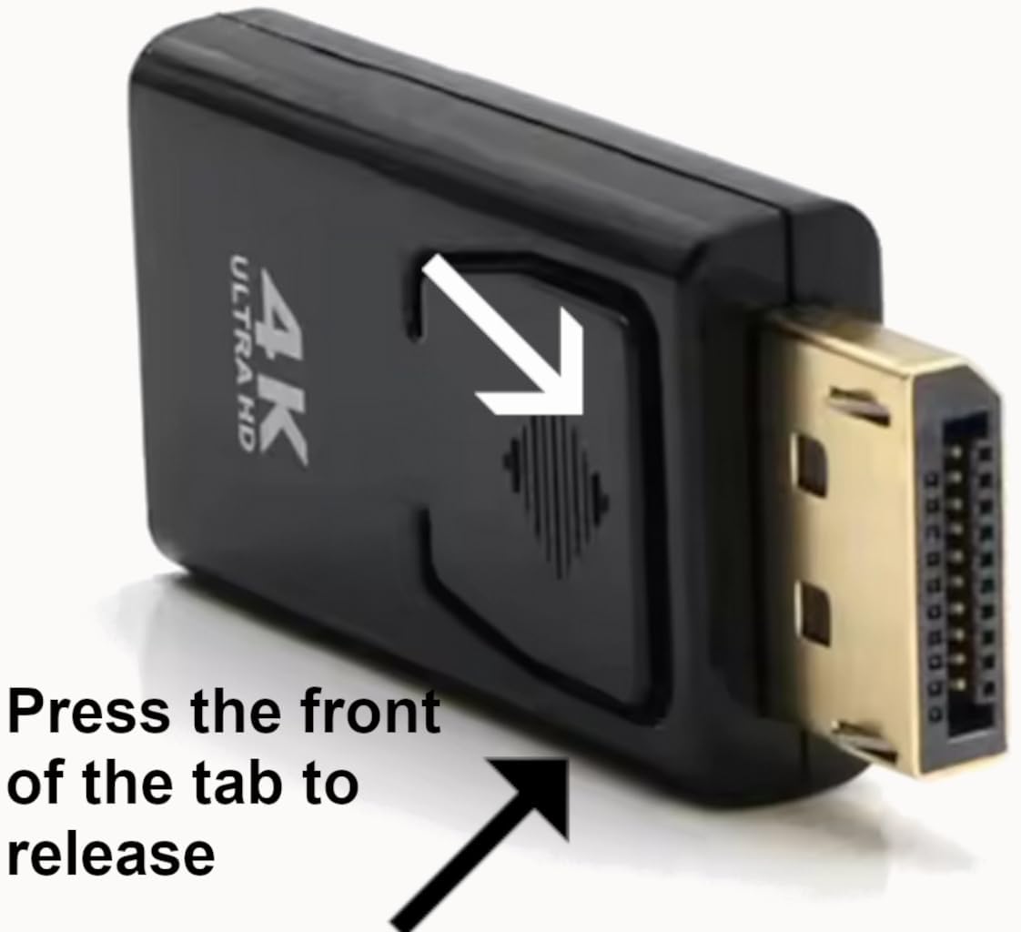 Kyper USKyper-594K (10 Pack) 4K DisplayPort to HDMI Cable, 24K Gold Plated, Uni-Directional Passive Adapter, Compatible with HP, NVIDIA, Dell, PC, Laptop, Monitor, HDTV, Projector