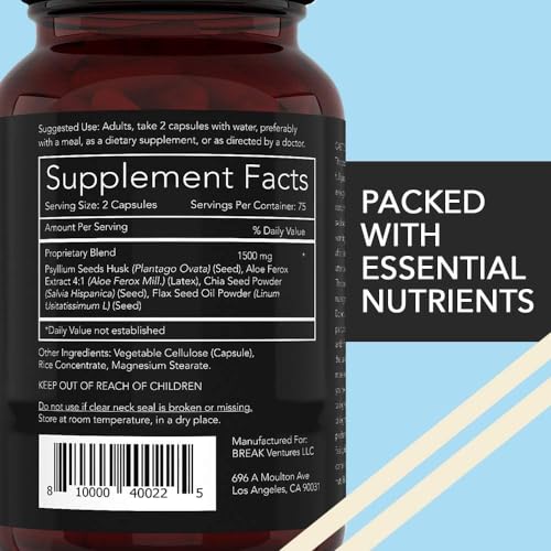 California-Basics-Extra-Strength-Fiber-Supplements-for-Men-150-Count-Daily-Dietary-Chia-Flaxseed-Psyllium-Husk-Vegan-Capsules-High-Fiber-Supplement-Pills-Zero-for-Him-Fiber-Pills