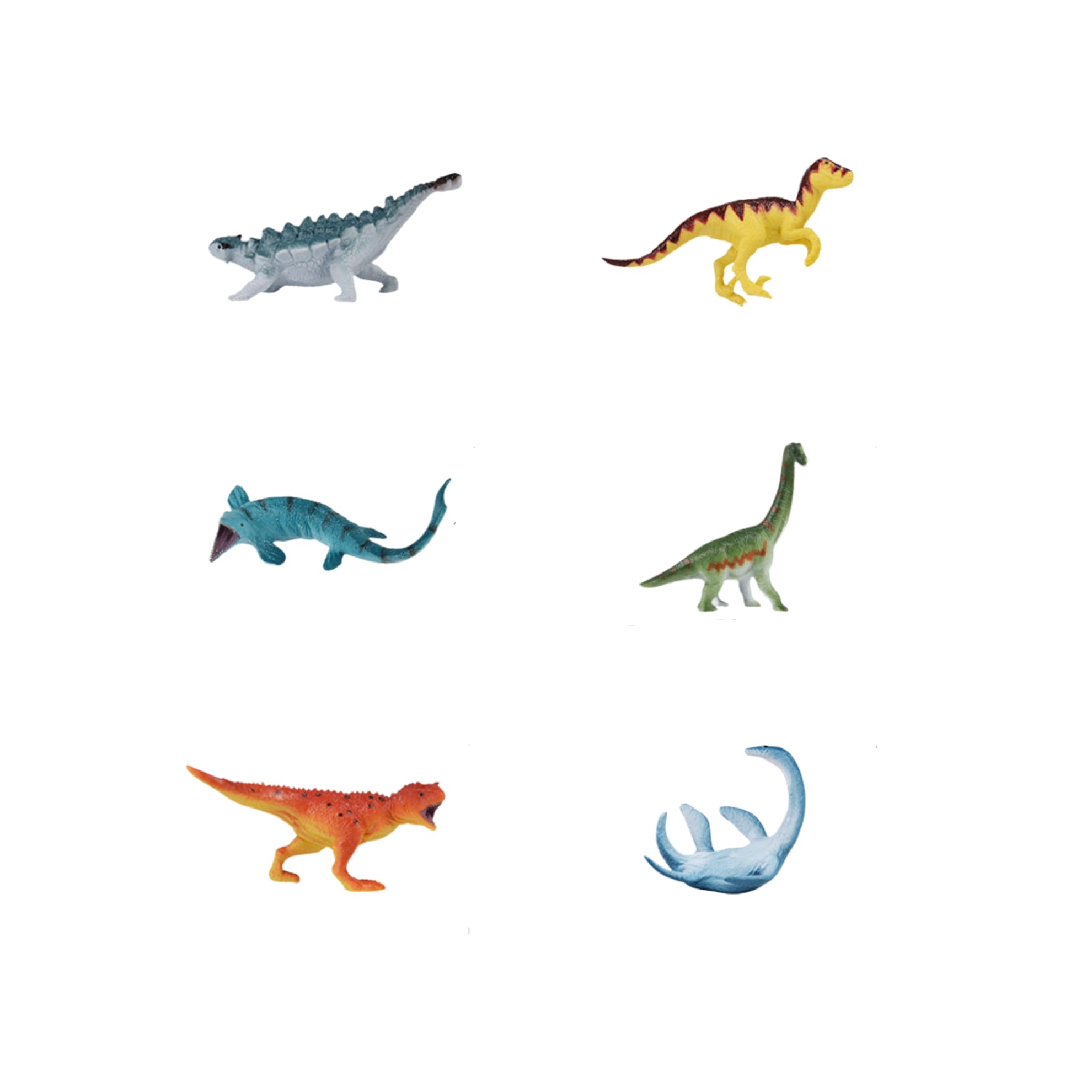 Mini animaux sauvages préhistoriques AMITD lot de 6 figurines décoratives pour maquette