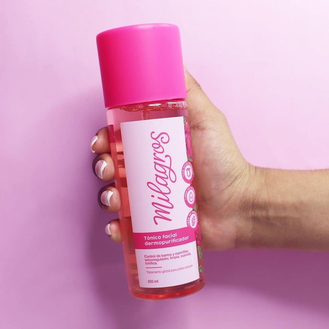Milagros Tonico Facial Dermopurificador de Rosas