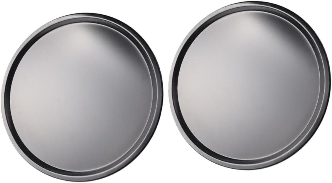 2Pcs Non Stick Round Pizza Pan Carbon Steel Baking Dish for Oven Lightweight Pizza Tray for Pizza Breads Cakes and Cookies Multipurpose Kitchen Essential