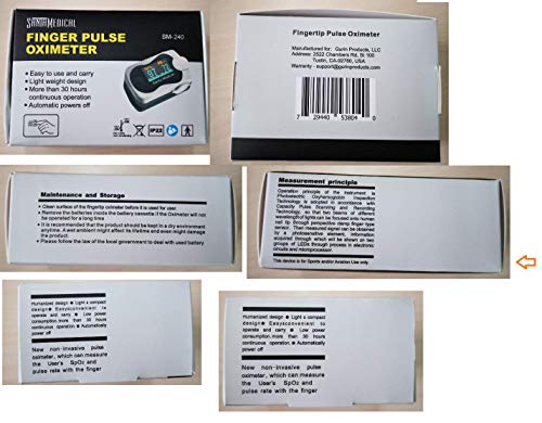Santamedical SM-240 OLED Finger Pulse Oximeter