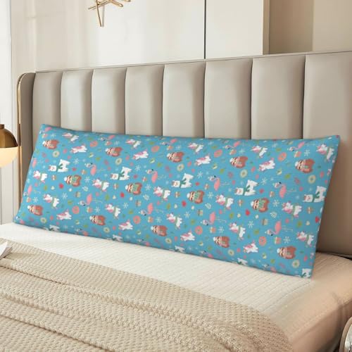 Taie d'Oreiller Longue 51x137 Fermeture Éclair Invisible Noël - 7