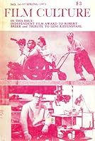 Film Culture, No. 56-57 Spring 1973 B0015DC7EI Book Cover