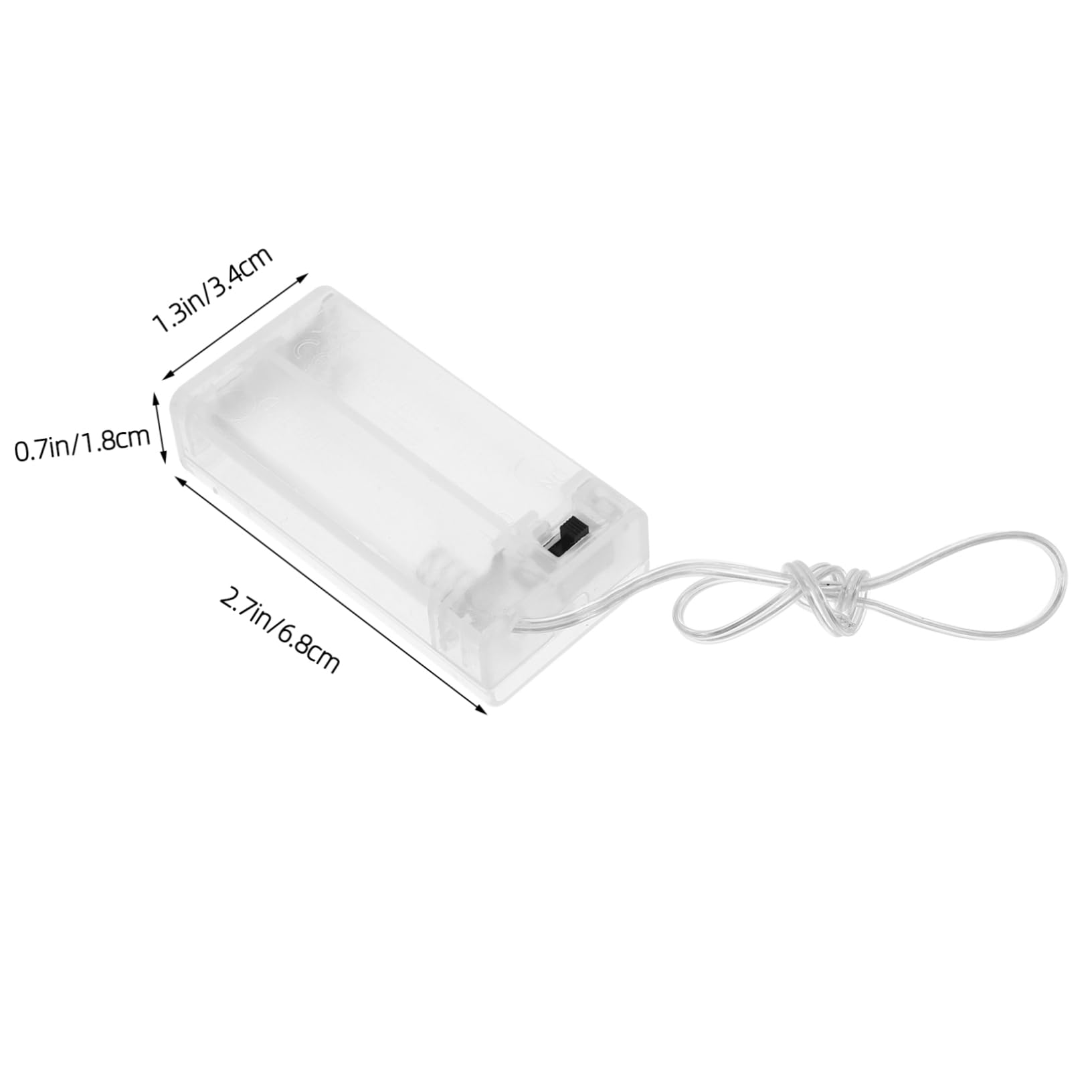 BESPORTBLE 5 Set Stringa Di Luce Contenitore Per Batterie Supporto Per Batterie Vuoto Custodia Per Supporto Per In Plastica Per Di Ricambio 10 pezzi * 5
